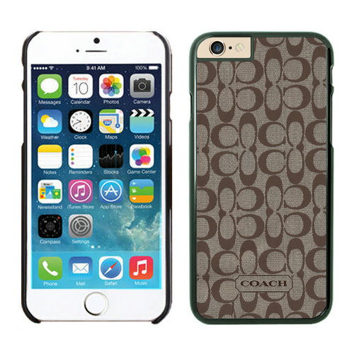 Coach Logo Signature Beige iPhone 6 Cases FAB | Women - Click Image to Close